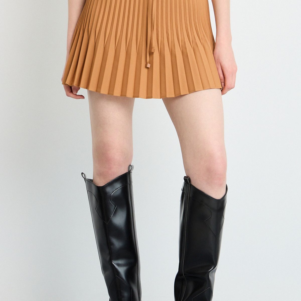 IO - Falda Corta Mujer Café Io