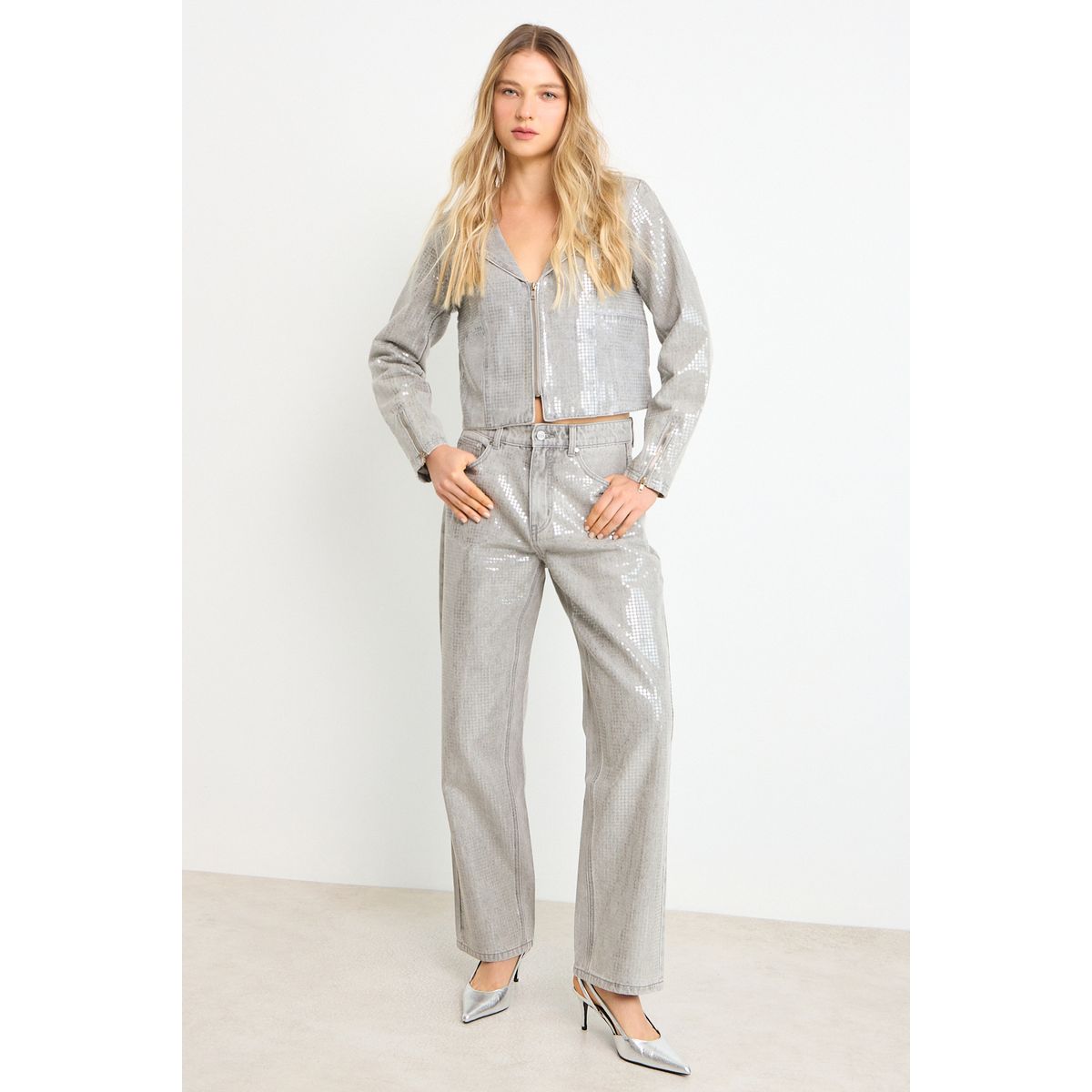 ASH - Jeans Mujer Gris Ash