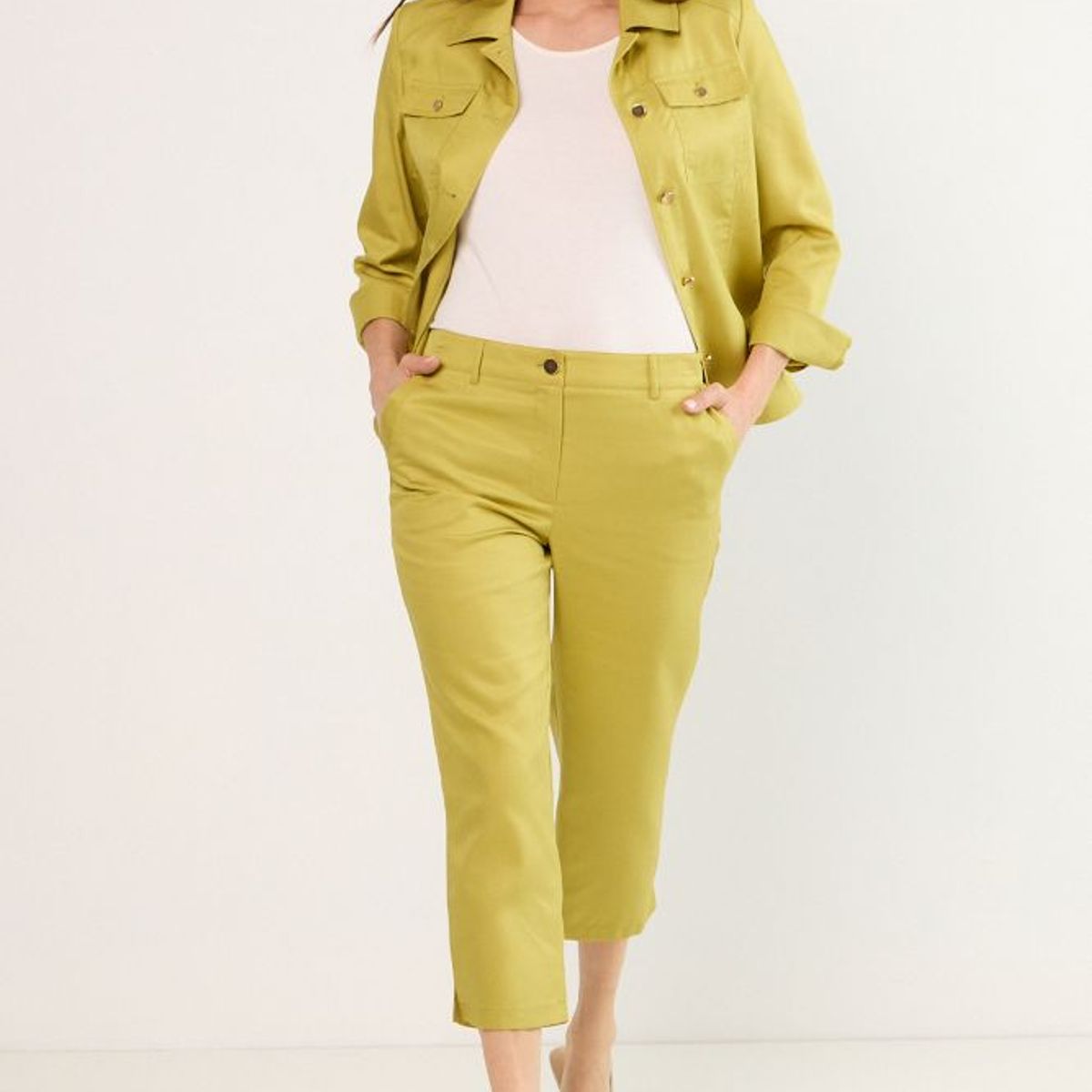 MA GRIFFE - Pantalon Mujer Verde Magriffe