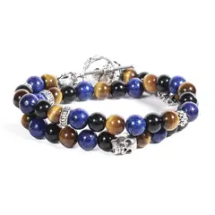 GINO RODINIS - BRAZALETE UNISEX B500 - AzulMarrón