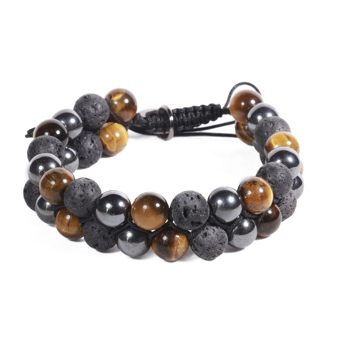 GINO RODINIS - BRAZALETE UNISEX GINO RODINIS B503 - BeigeNegroAcero