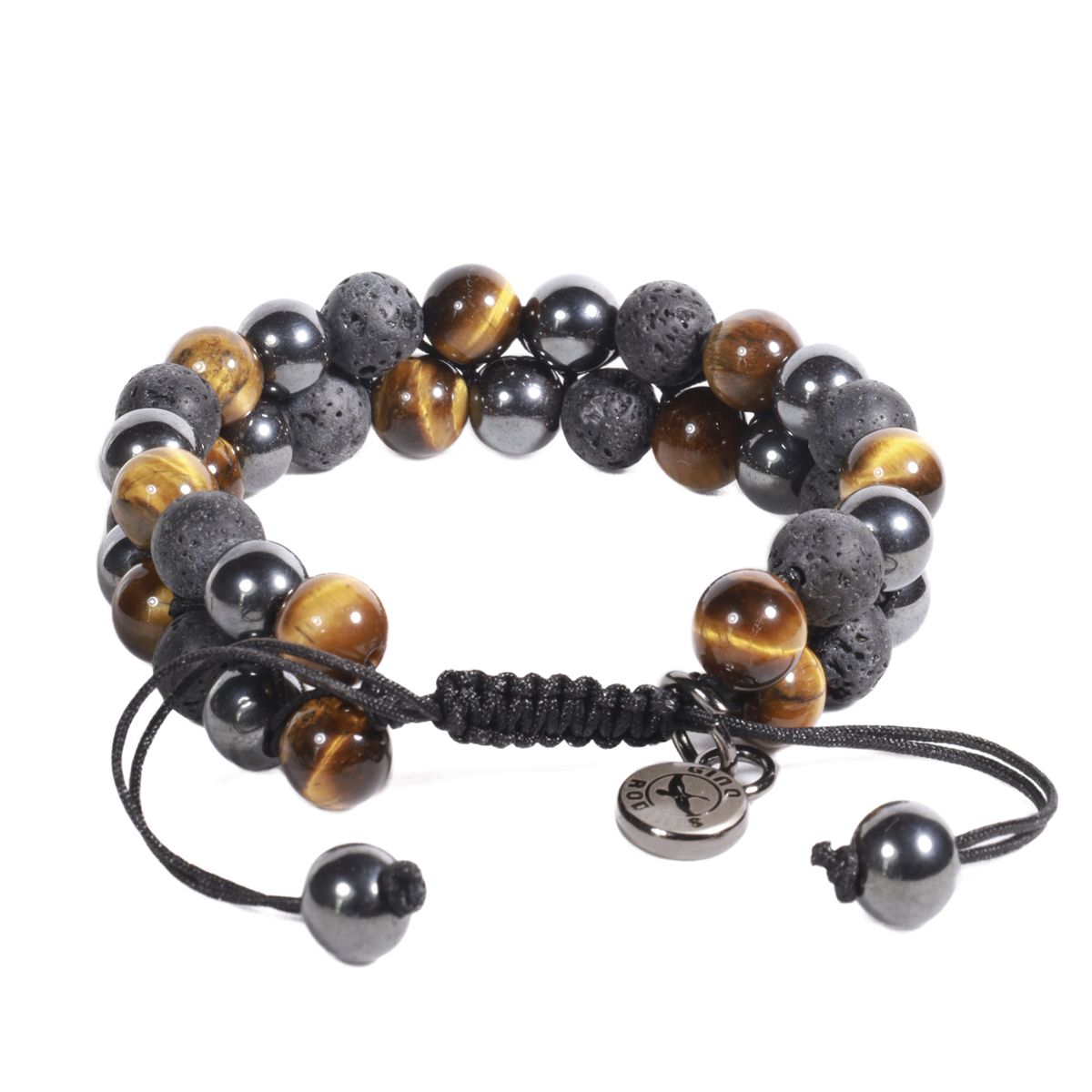GINO RODINIS - BRAZALETE UNISEX GINO RODINIS B503 - BeigeNegroAcero