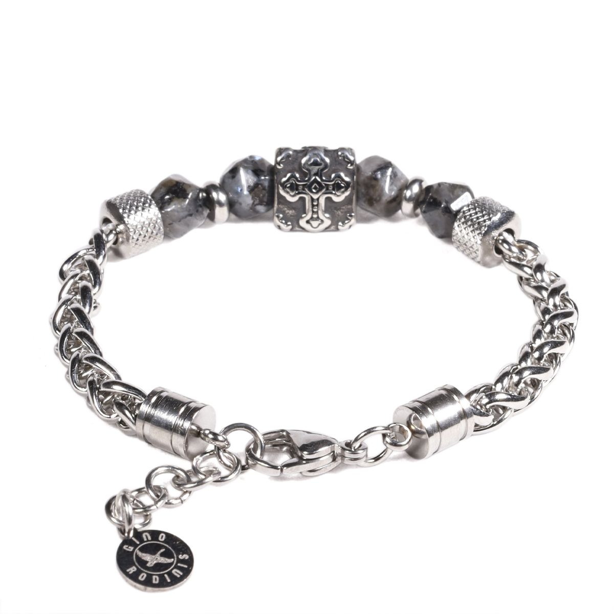 GINO RODINIS - BRAZALETE UNISEX GINO RODINIS B531 - NegroPlateado