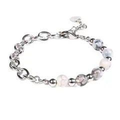 GINO RODINIS - BRAZALETE UNISEX B539 - GrisPlateado