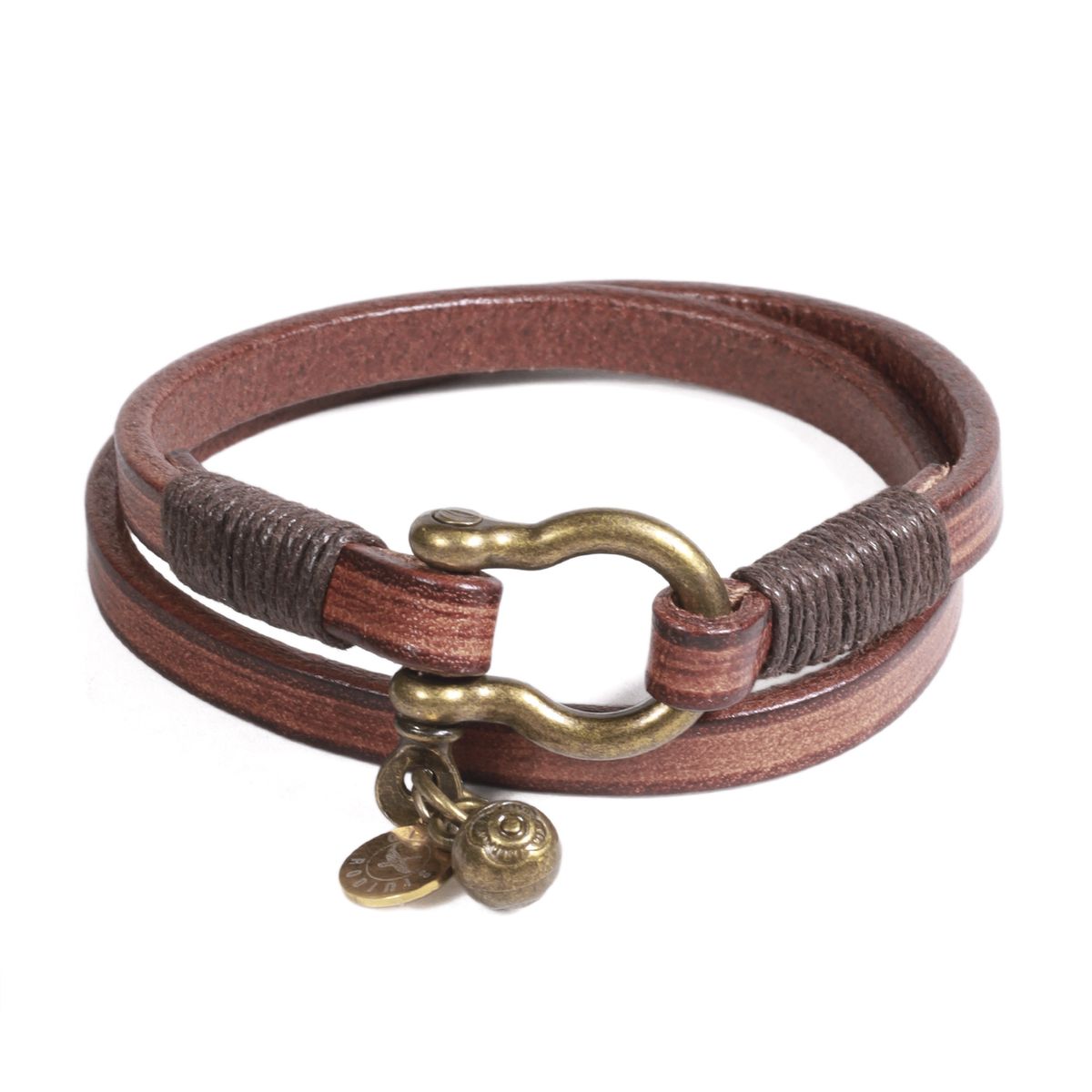 GINO RODINIS - BRAZALETE HOMBRE GINO RODINIS B543 - Café