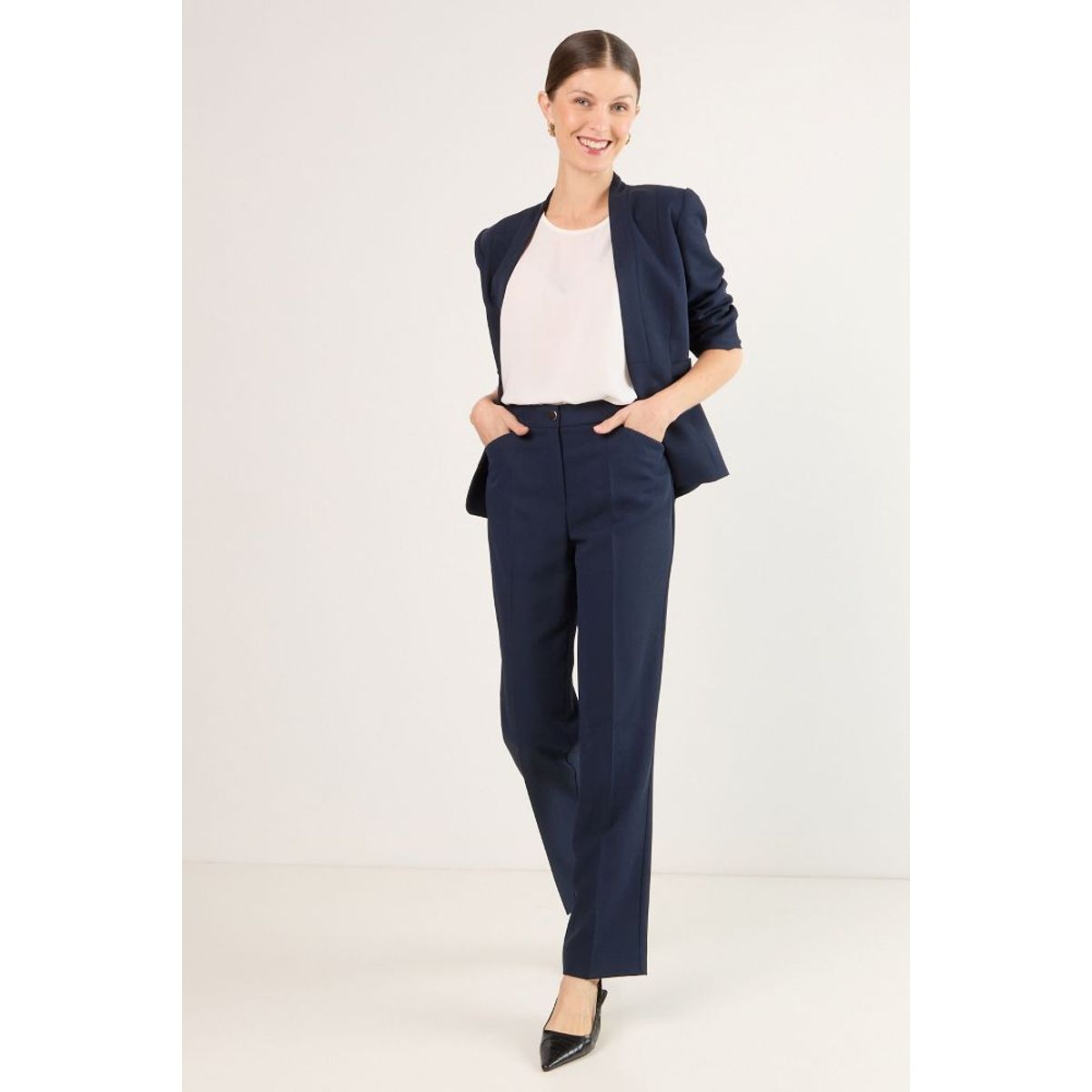 MA GRIFFE - Pantalon Mujer Azul Magriffe