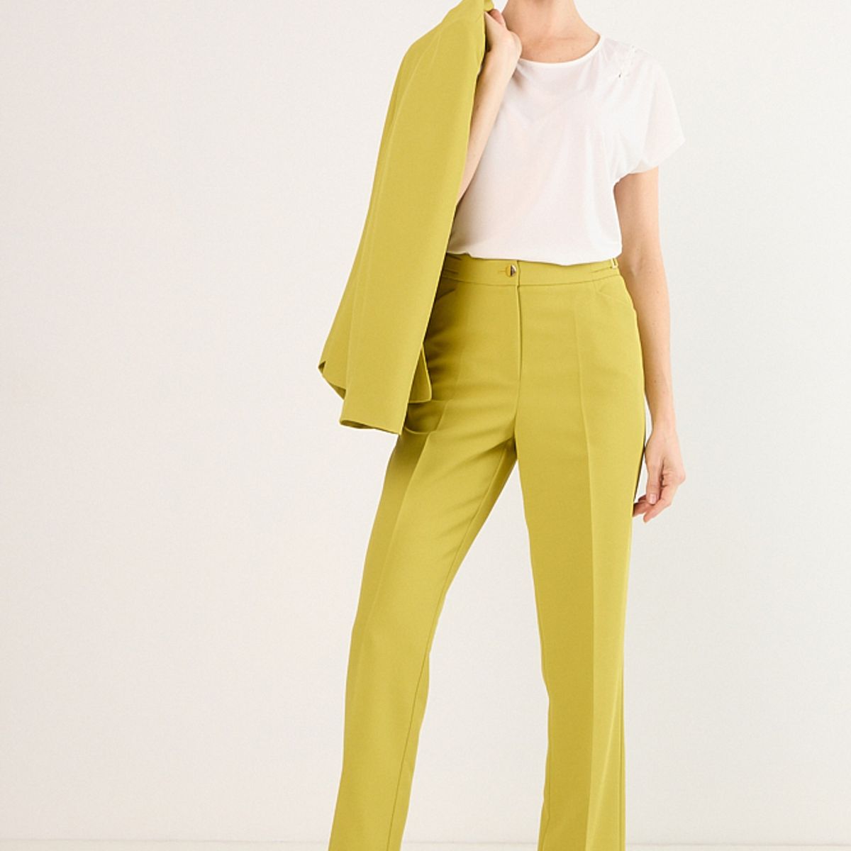 MA GRIFFE - Pantalon Mujer Verde Magriffe