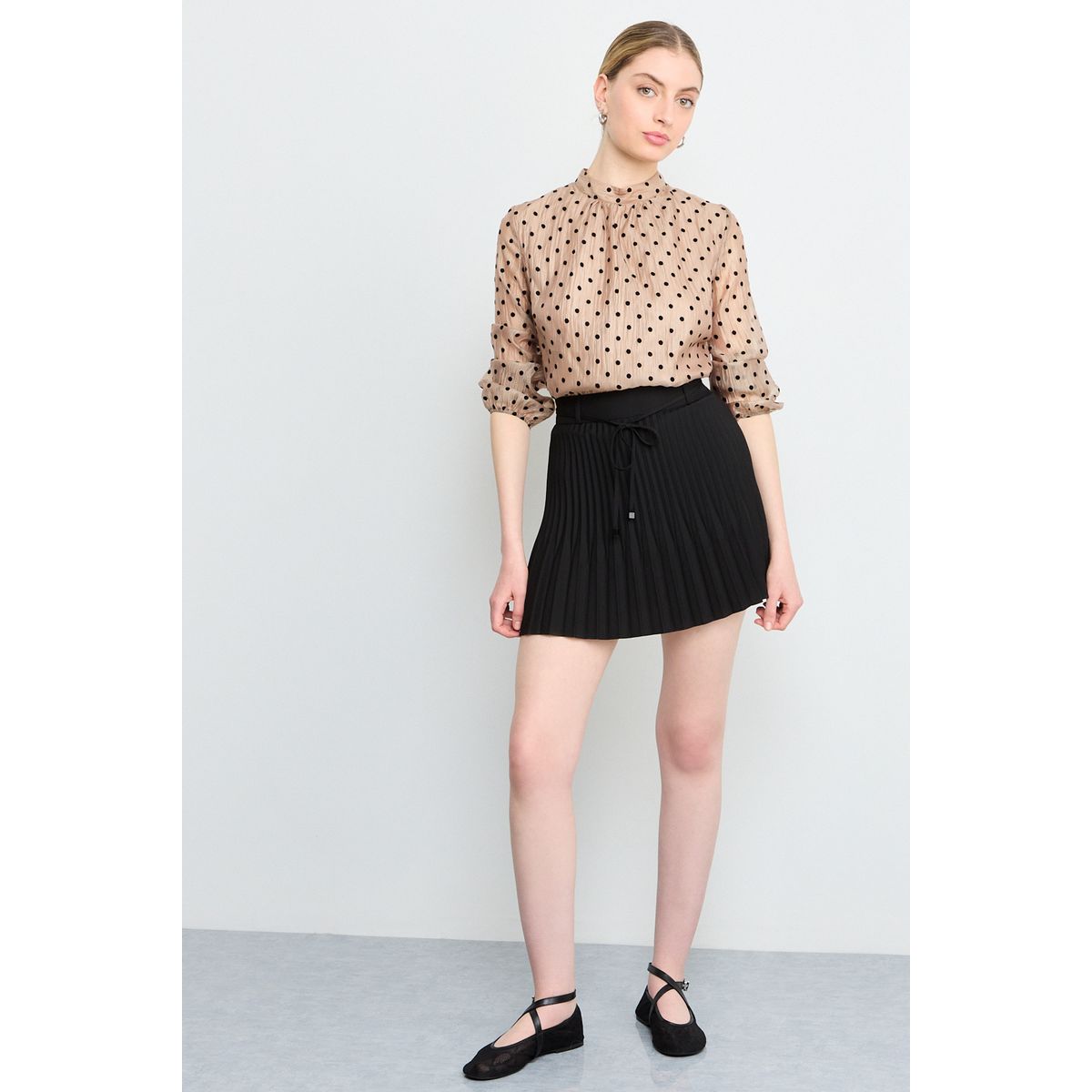 IO - Falda Corta Mujer Negro Io