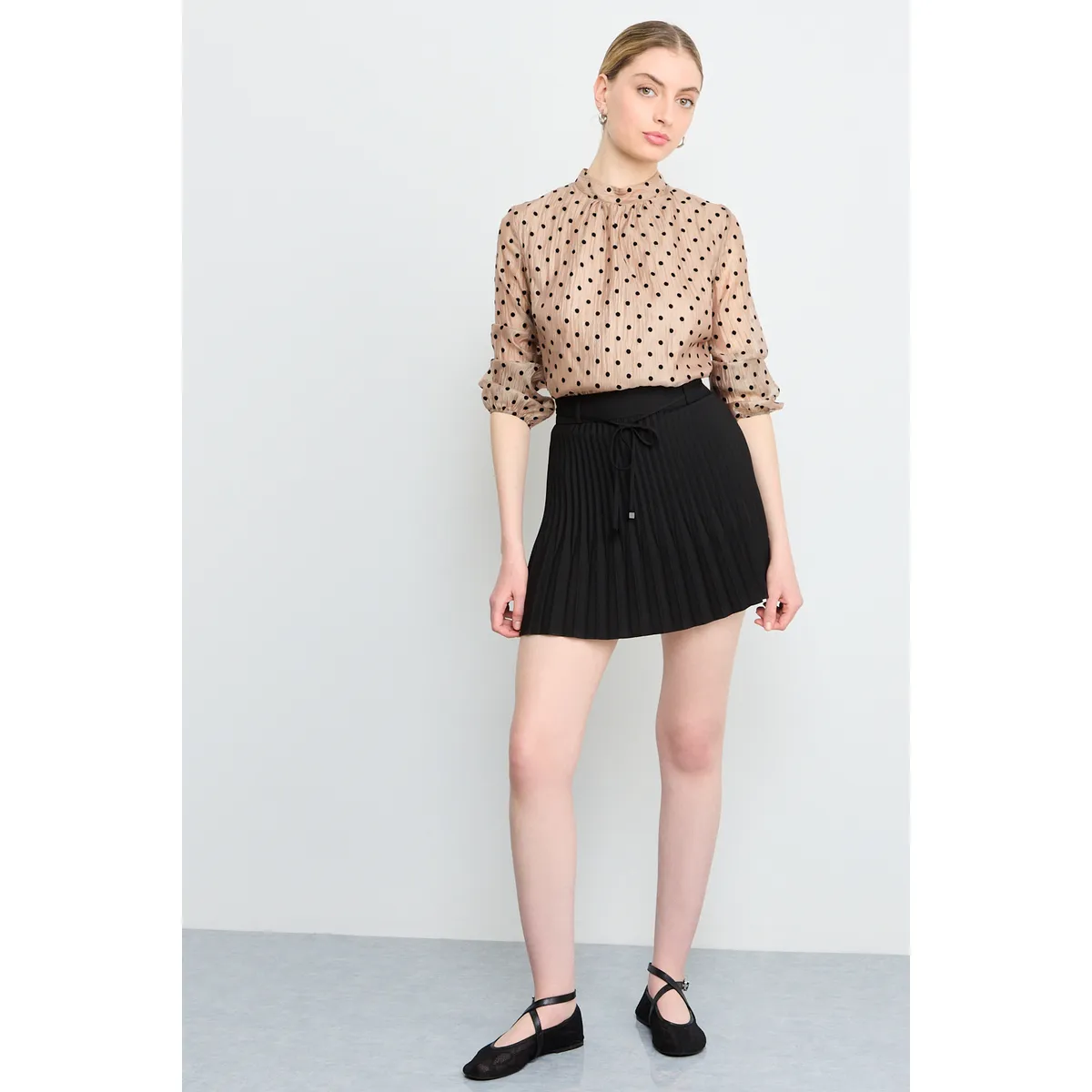 IO - Falda Corta Mujer Negro Io