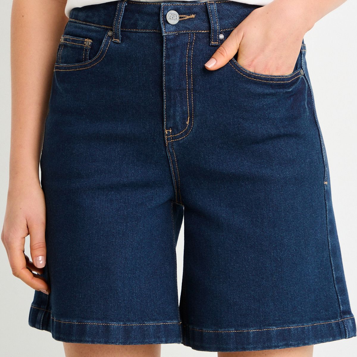 ASH - Short Mujer Azul Ash