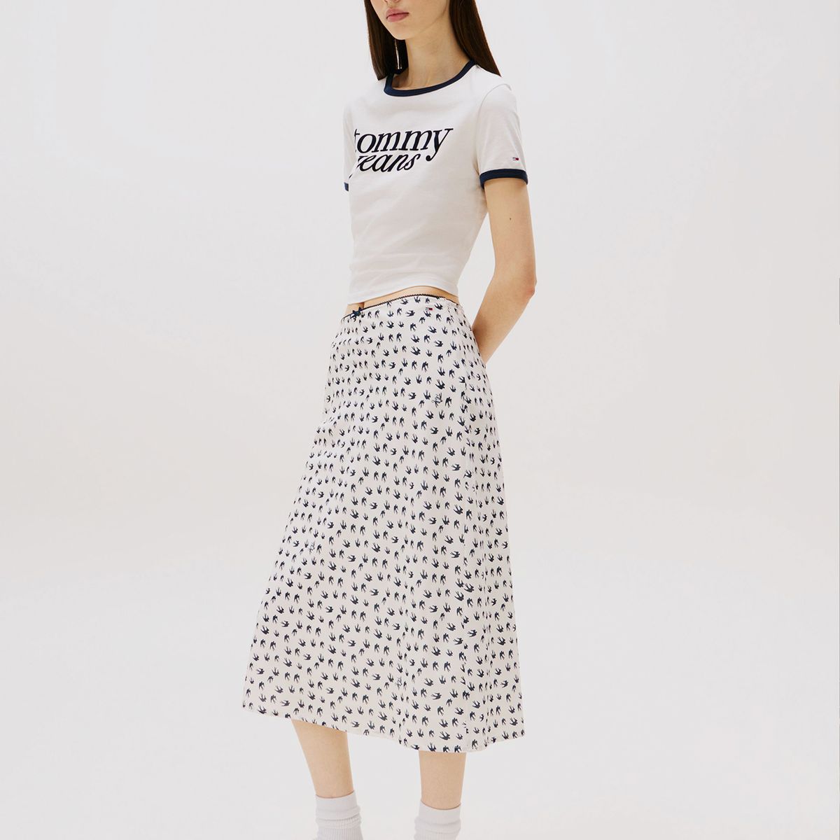 TOMMY HILFIGER - Zapatillas The Greenwich De Cuero Gris Tommy Jeans