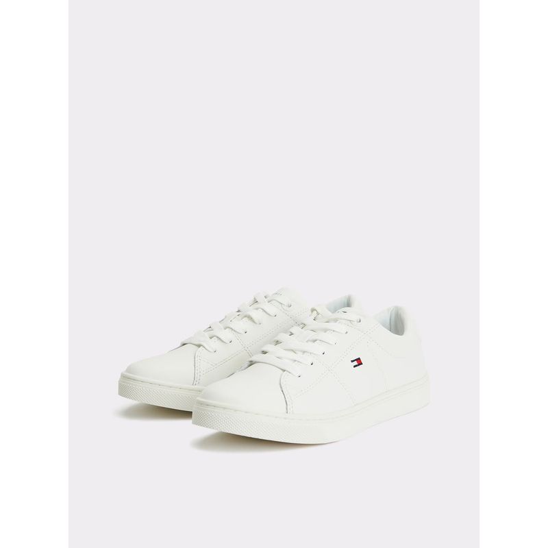 TOMMY HILFIGER - Zapatillas De Tenis En Cuero Con Suela Cupsole Blanco Tommy Hilfiger