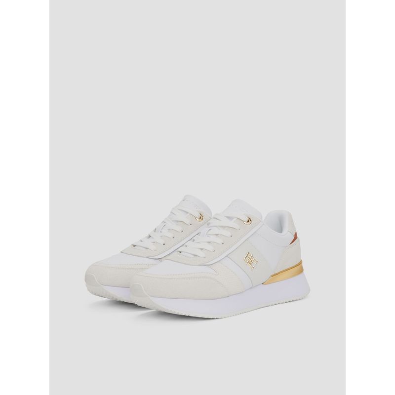 TOMMY HILFIGER - Zapatillas Con Paneles Metalizados Blanco Tommy Hilfiger