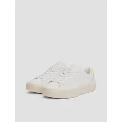 TOMMY HILFIGER - Zapatillas Essential De Cuero Con Logo Amarillo Tommy Jeans