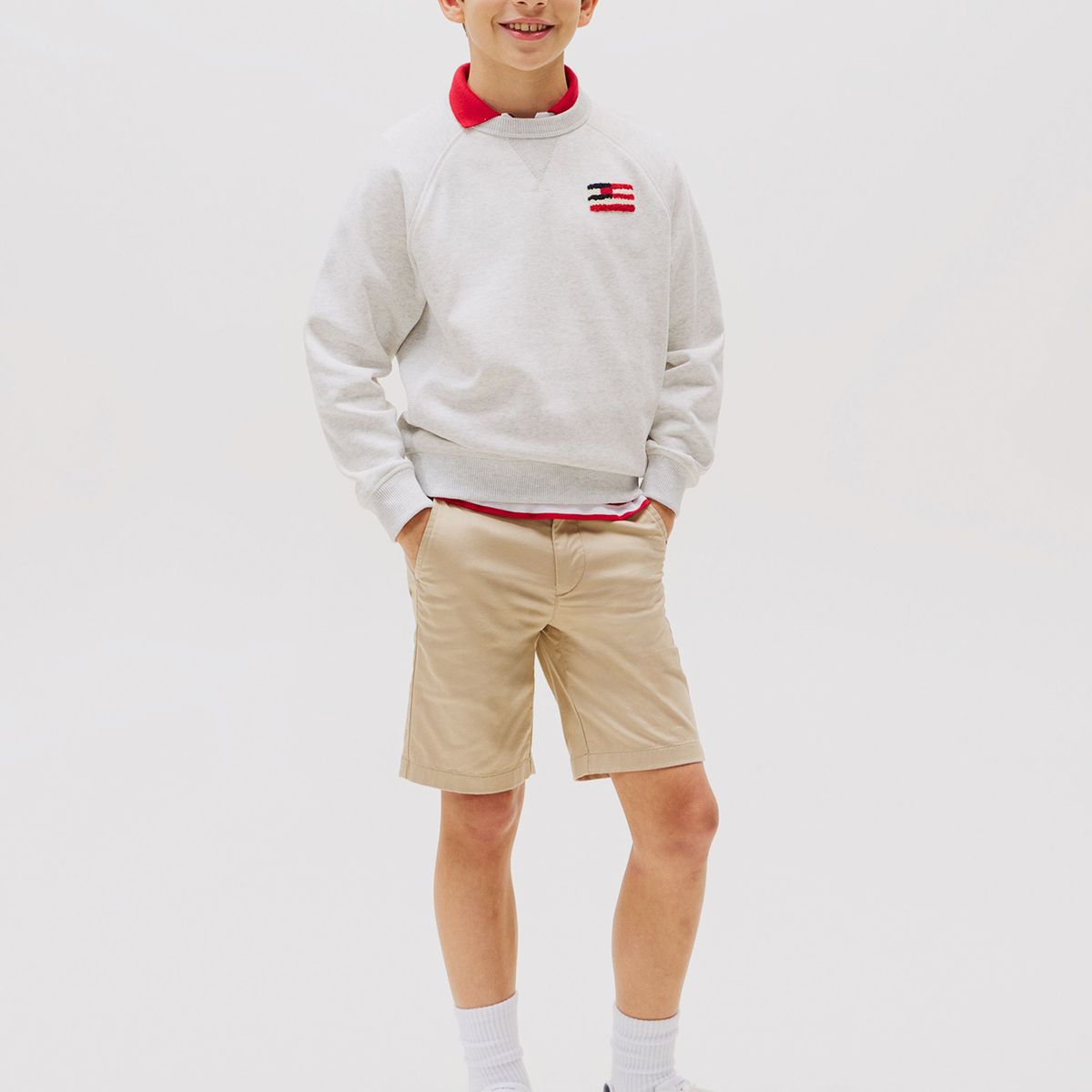 TOMMY HILFIGER - Short Chino 1985 Collection Beige Tommy Hilfiger