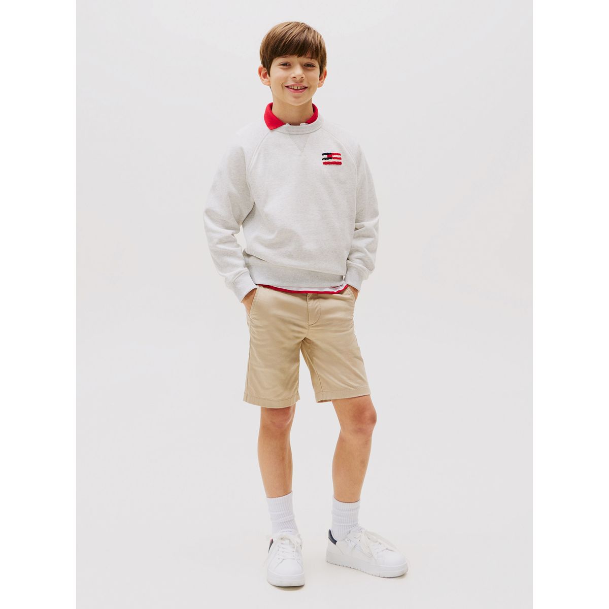 TOMMY HILFIGER - Short Chino 1985 Collection Beige Tommy Hilfiger