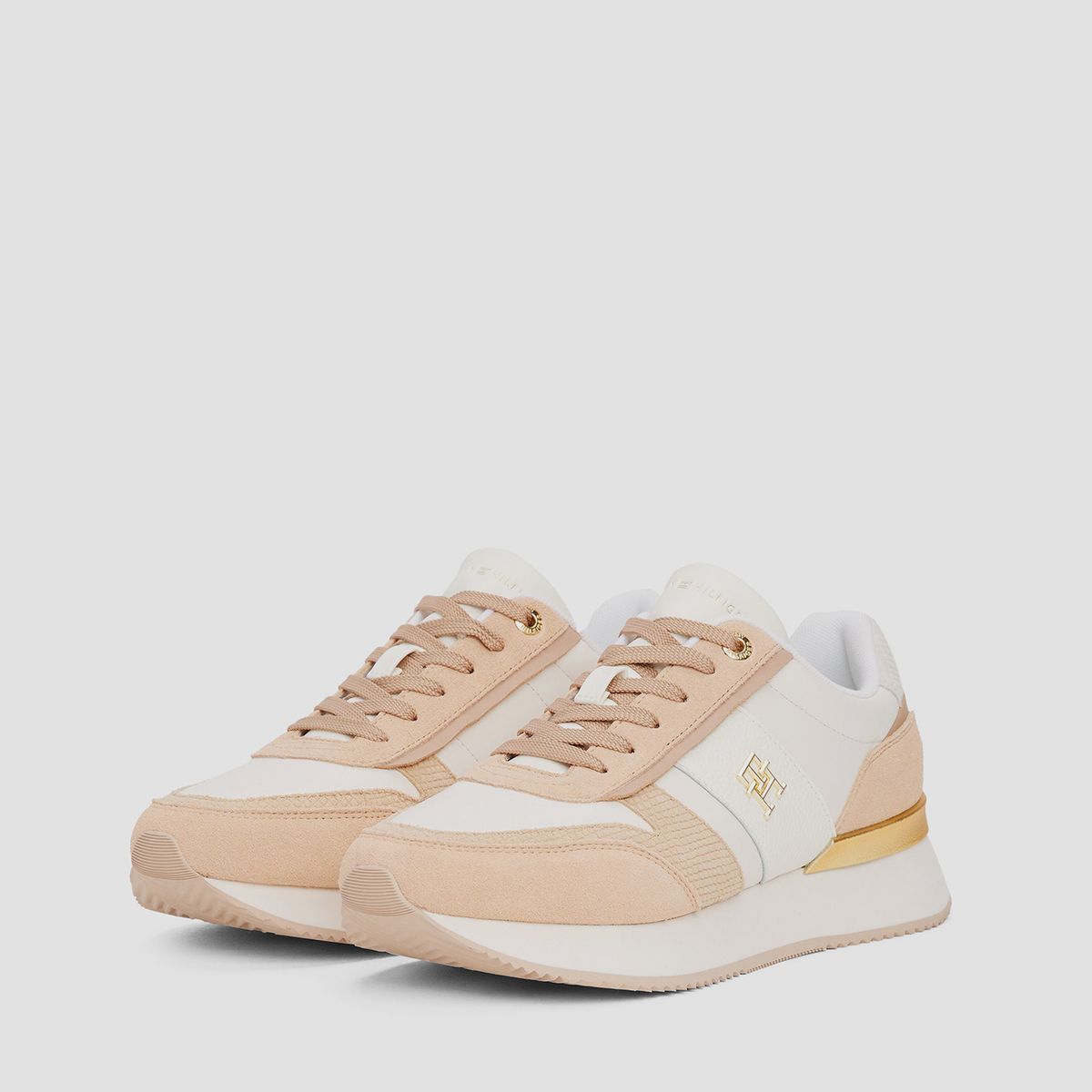 TOMMY HILFIGER - Zapatillas Con Paneles Metalizados Blanco Tommy Hilfiger
