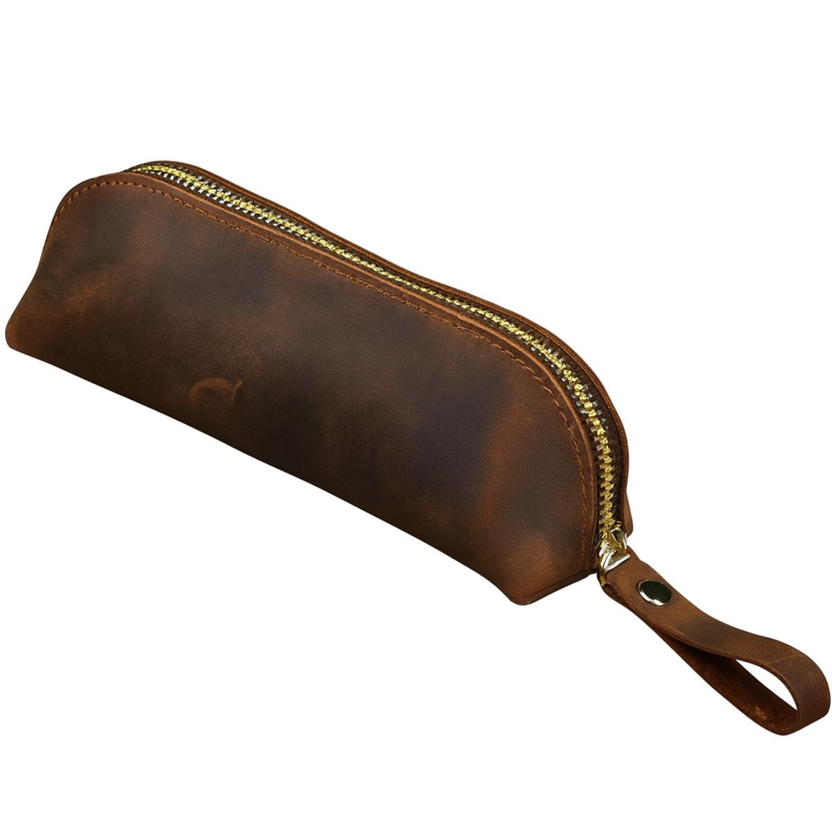 MERCADO CBF - Estuche Multiuso De Cuero Vegano Con Cierre Metálico