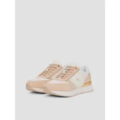 TOMMY HILFIGER - Zapatillas Con Paneles Metalizados Blanco