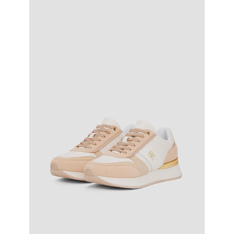 TOMMY HILFIGER - Zapatillas Con Paneles Metalizados Blanco Tommy Hilfiger
