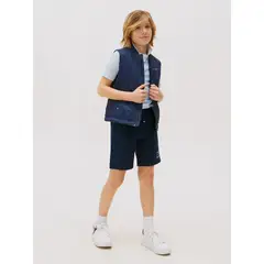TOMMY HILFIGER - Short Con Logo Gráfico Azul