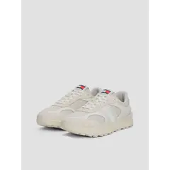 TOMMY HILFIGER - Zapatillas Deportivas Robustas De Ante Beige Tommy Jeans
