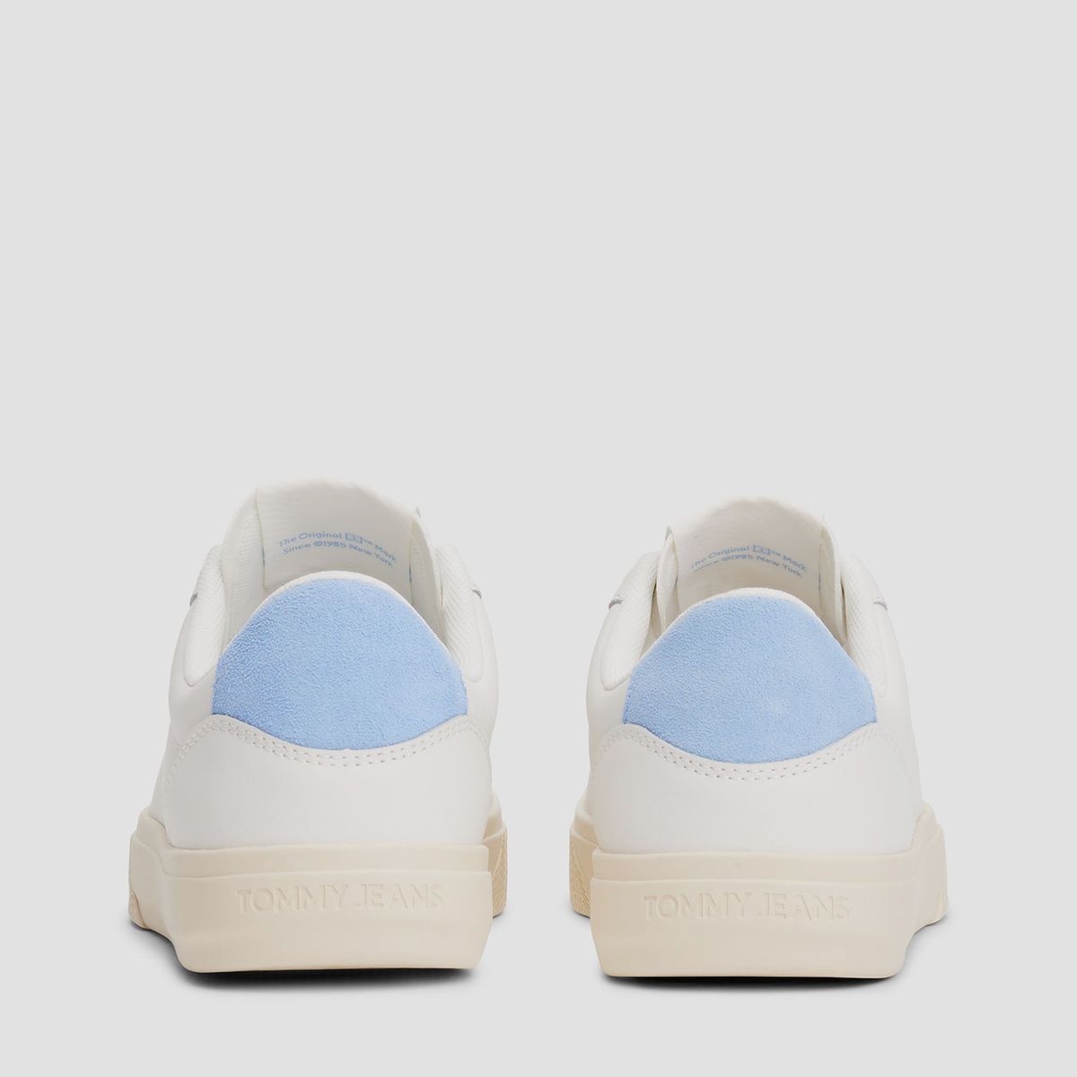 TOMMY HILFIGER - Zapatillas Essential De Cuero Con Logo Blanco Tommy Jeans