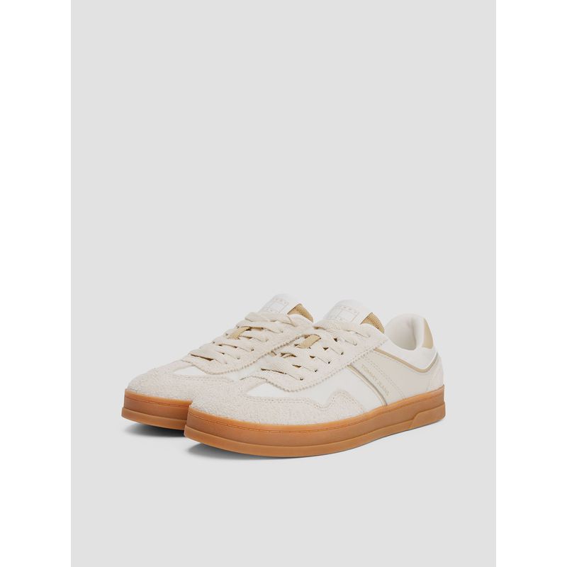 TOMMY HILFIGER - Zapatillas The Greenwich De Cuero Beige Tommy Jeans