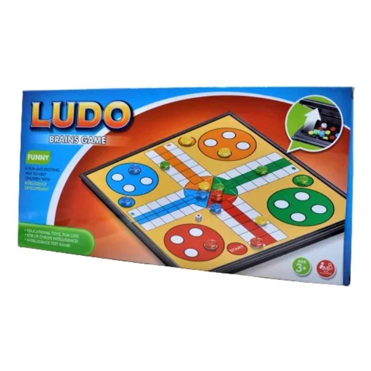 GENERICO - Ludo Juego Mesa Magnético Clásico Tablero Familiar