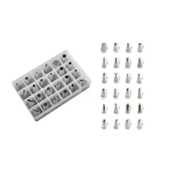 GENERICO - Set 24 Boquillas Repostería Pastelería Decoración