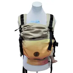 GENERICO - Mochila Portabebés Ergonómica Mi Cielo Beige Amanecer