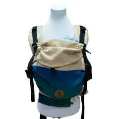GENERICO - Mochila Portabebés Ergonómica Mi Cielo Beige Azul Profundo