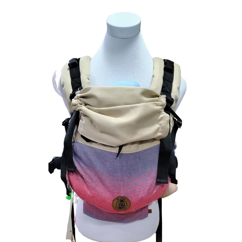 GENERICO - Mochila Portabebés Ergonómica Mi Cielo Beige Rosa Love