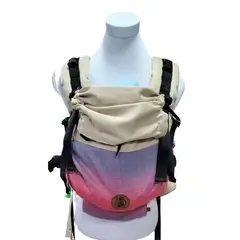 GENERICO - Mochila Portabebés Ergonómica Mi Cielo Beige Rosa Love