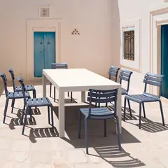 DECO EXTERIOR - 4 Sillas de exterior Helen color Gris