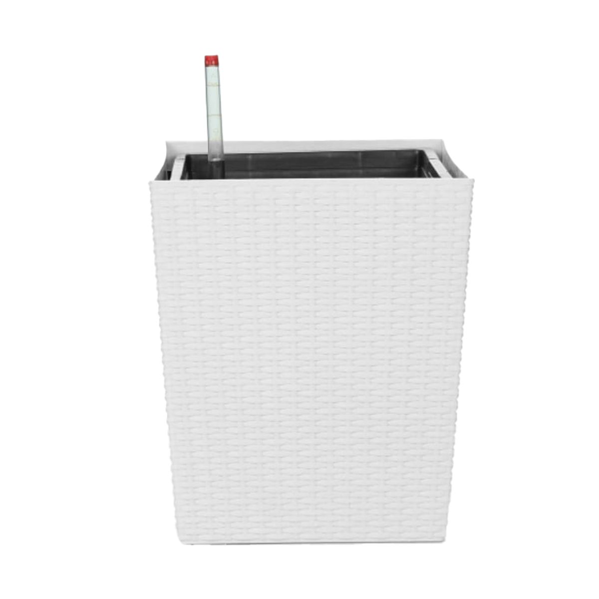 GENERICO - Macetero 30x22x36 cm blanco Casa VIVA