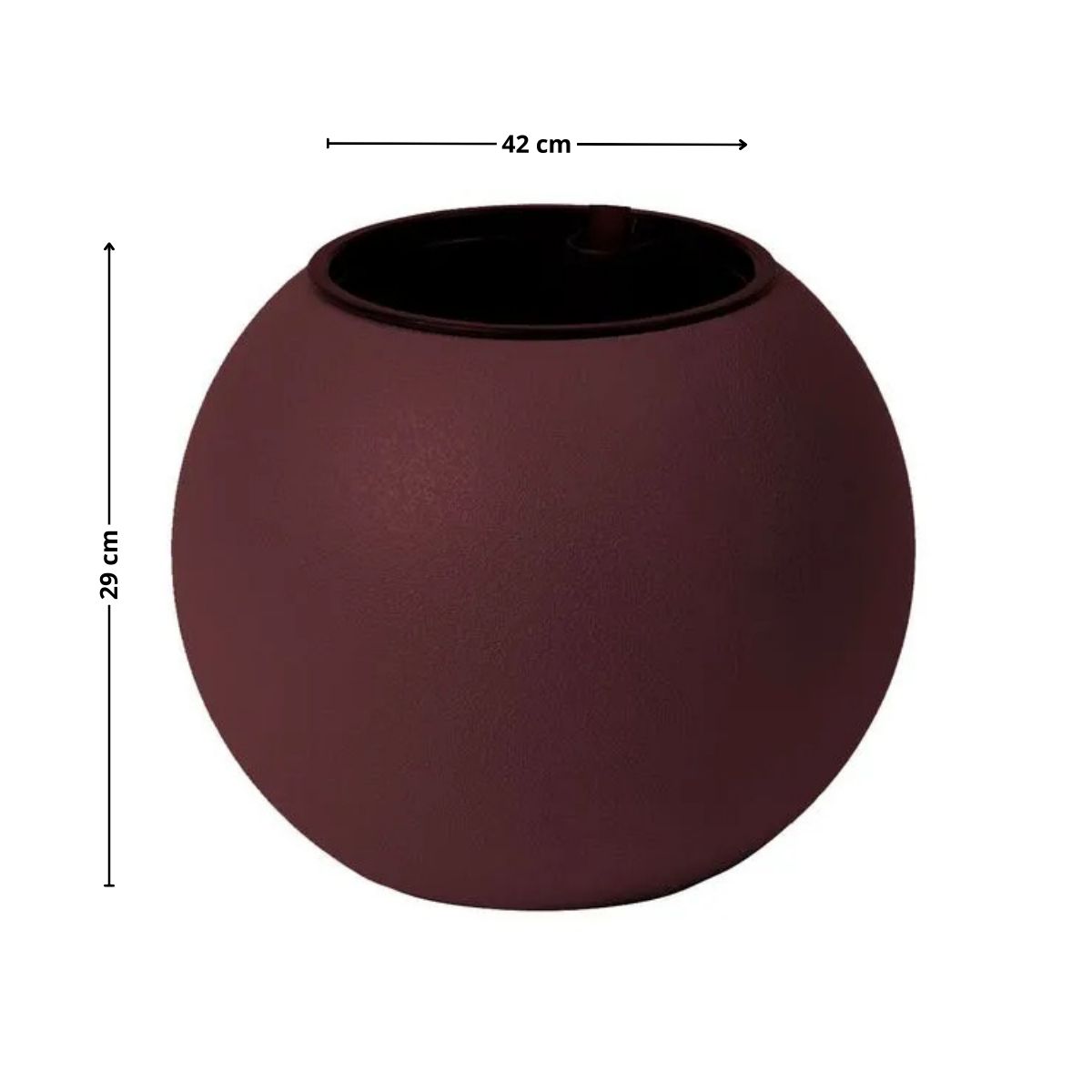 GENERICO - Macetero 42x29 cm marrón Casa VIVA