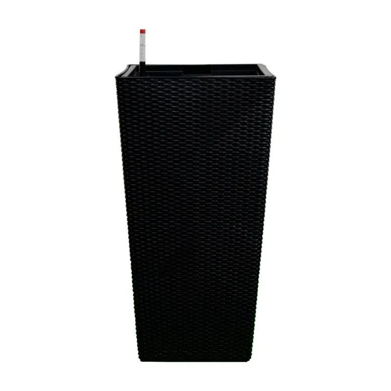 GENERICO - Macetero 39x31x77 cm negro Casa VIVA