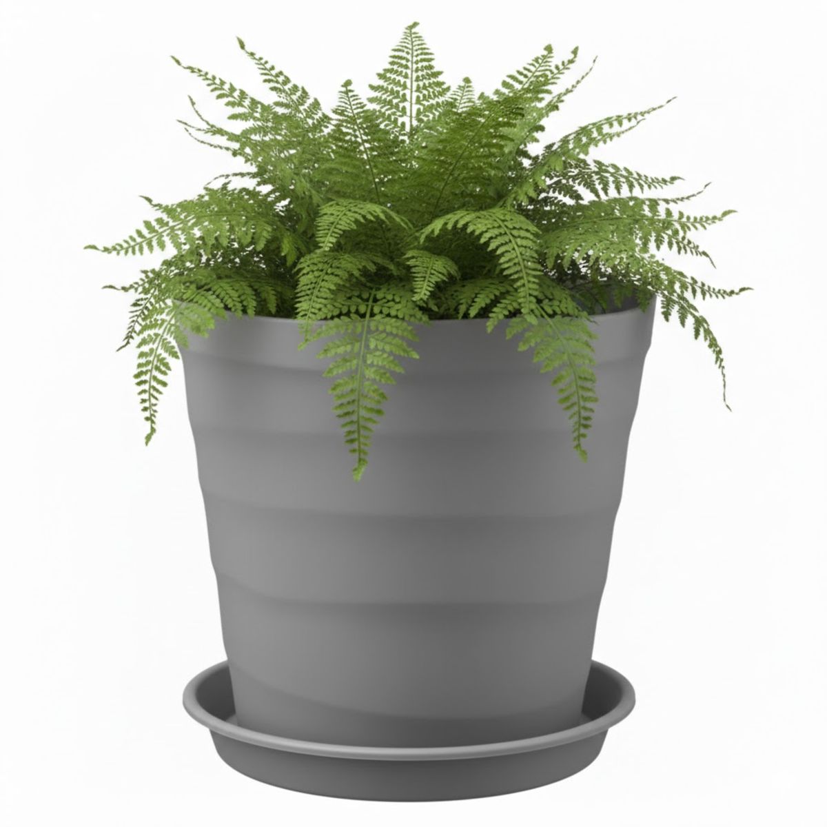 GENERICO - Macetero 27x30 cm Gris Casa VIVA