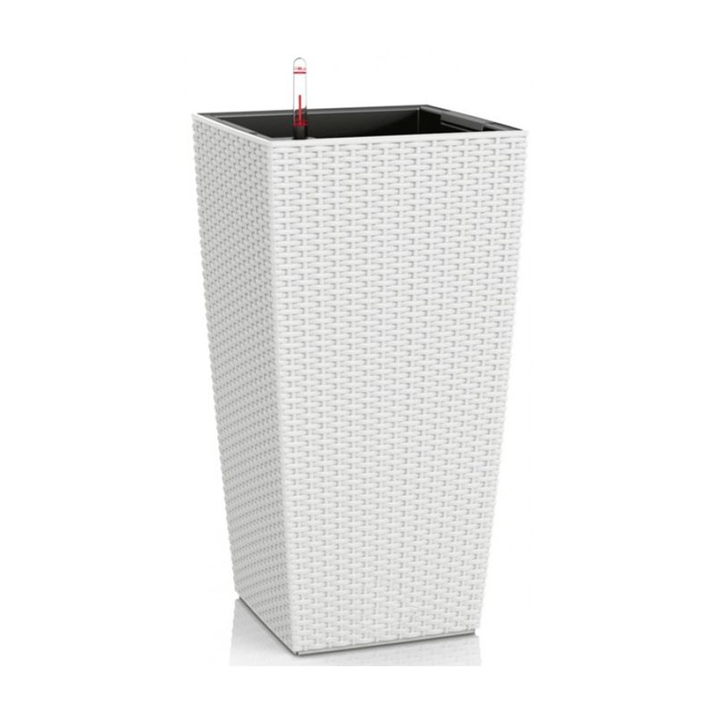 GENERICO - Macetero 39x31x77 cm blanco Casa VIVA