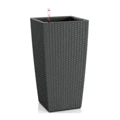 GENERICO - Macetero 39x31x77 cm gris Casa VIVA