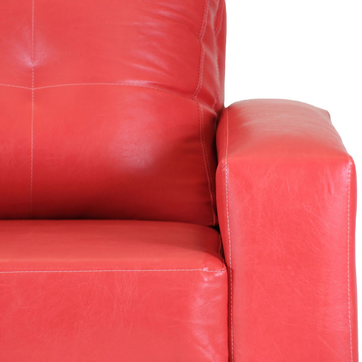 MUEBLES AMERICA - Cuero Sintético Nacional Rojo