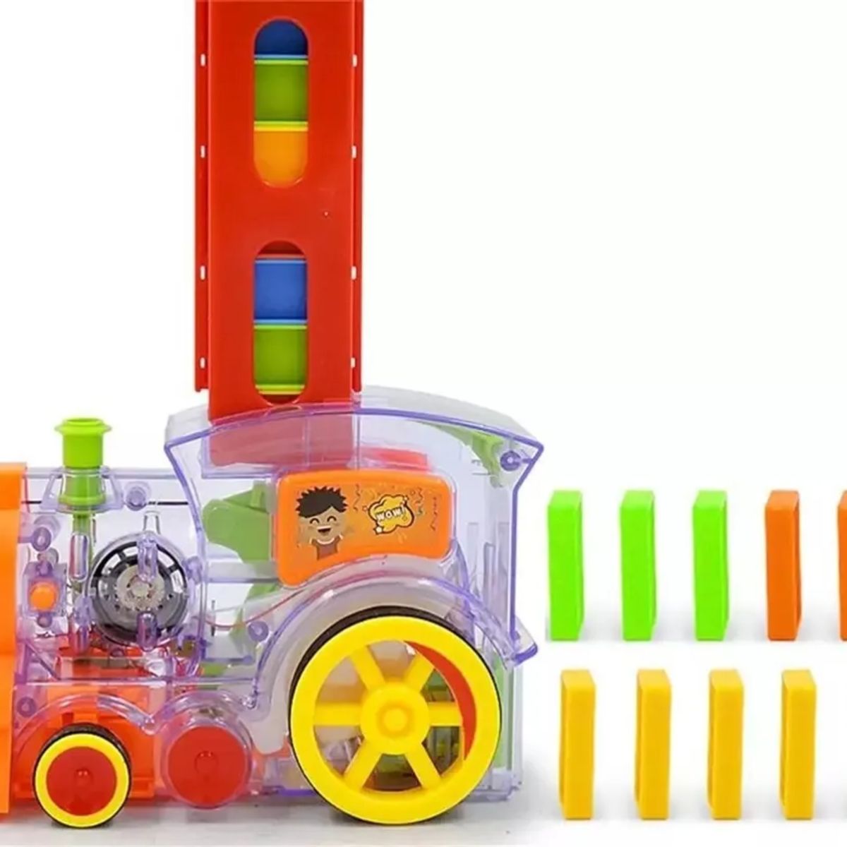 GENERICO - Tren Juguete Dominó Automático Juego Para Niños Y Niñas
