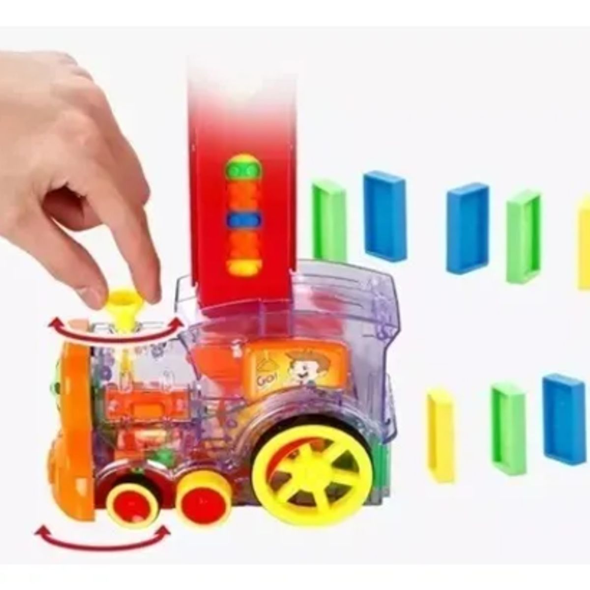 GENERICO - Tren Juguete Dominó Automático Juego Para Niños Y Niñas