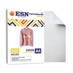 GENERICO - Papel Sublimación Secado Rápido Amarillo A4 100gr 100h Esn