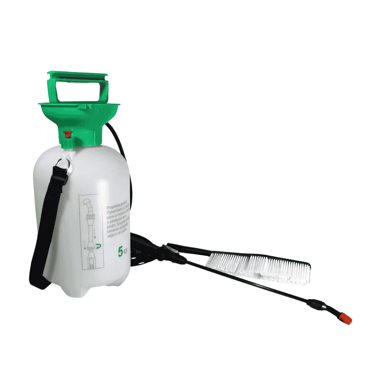 POWER FORCE - Fumigador Pulverizador Manual 5 Litros Bomba Presión Rociador Portátil