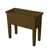 Macetero rectangular 74x34x65cm marrón Casa VIVA