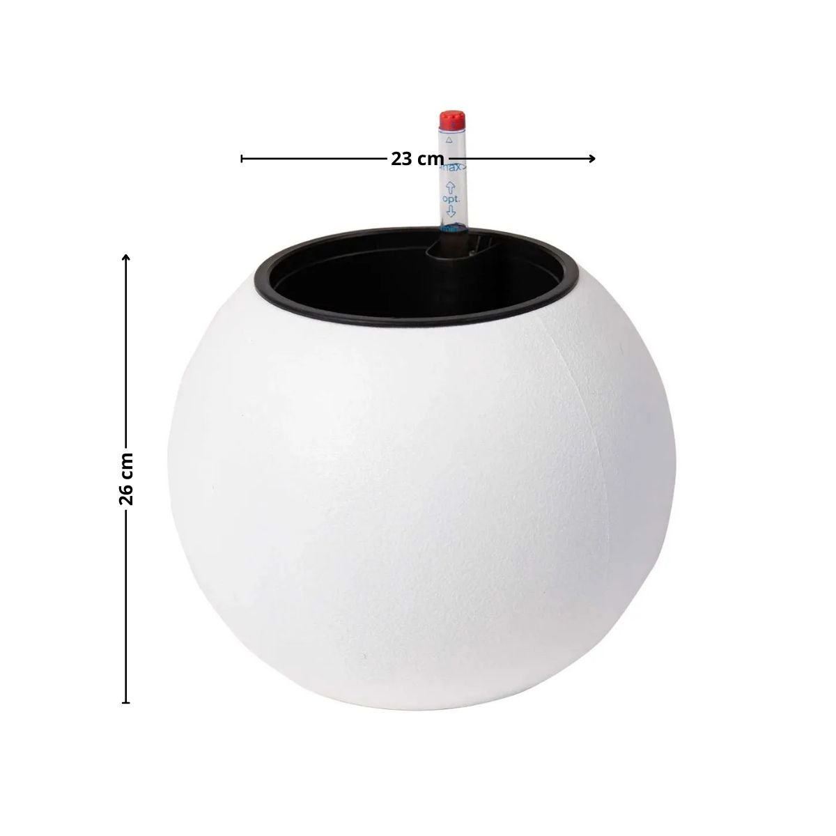 GENERICO - Macetero 23x26 cm blanco Casa VIVA