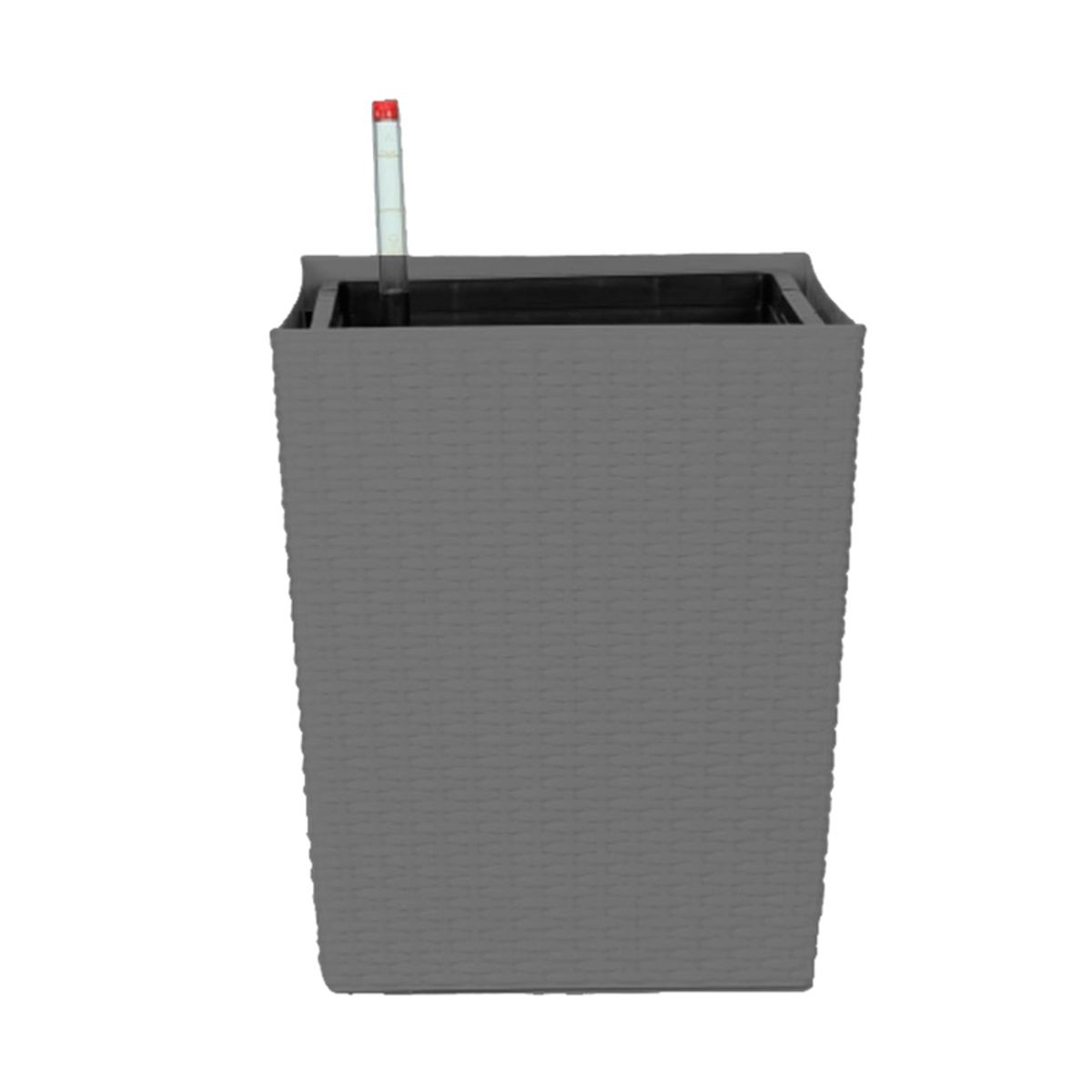 GENERICO - Macetero 30x22x36 cm gris Casa VIVA