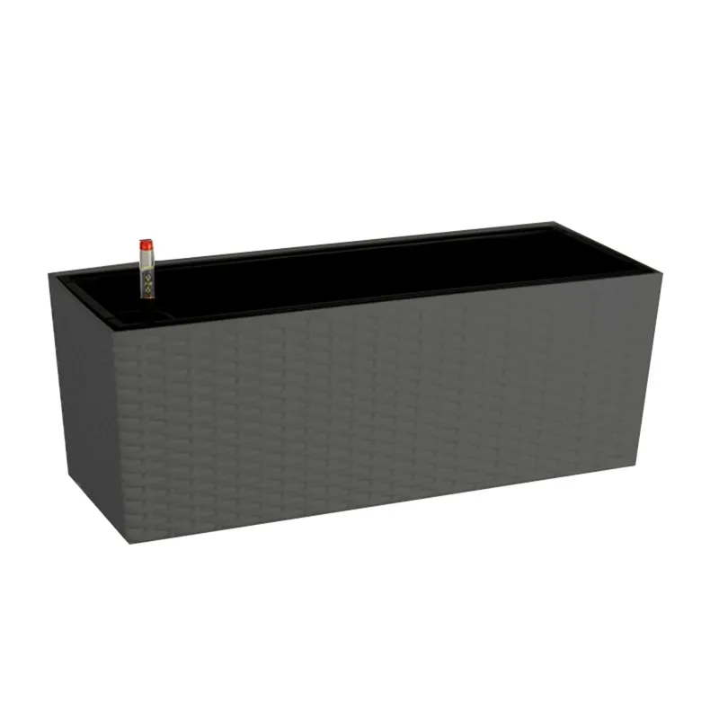 GENERICO - Macetero rectangular 50x49x19 cm gris Casa VIVA